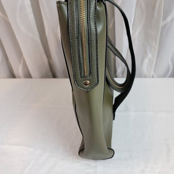 Target - A New Day - Backpack / Sling Bag - Olive Green Faux Leather